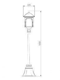 Садово-парковый светильник Elektrostandard Corvus F капучино (GL 1021F)