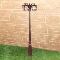 Садово-парковый светильник Elektrostandard Columba F/3 коричневый (GL 1022F/3)