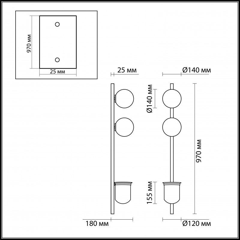 Бра Odeon Light 4681/2WA