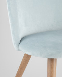 Стул Stool Group ZOMBA VELVET LIGHT BLUE HLR-16