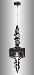 Подвесной светильник Crystal Lux PRIMA SP1 A BLACK-SILVER/BLACK