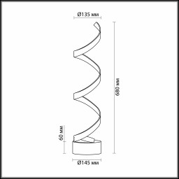 Настольная лампа Odeon Light 3832/12TL