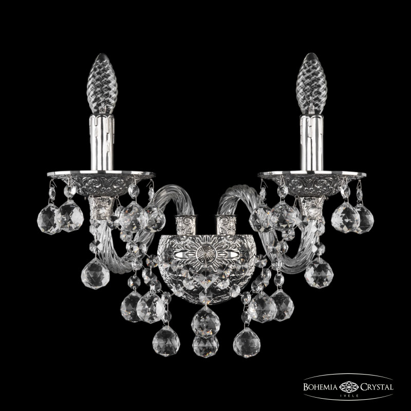 Бра Bohemia Ivele Crystal 16109B/2/165/XL Ni бра bohemia ivele 1413b 2 165 xl g