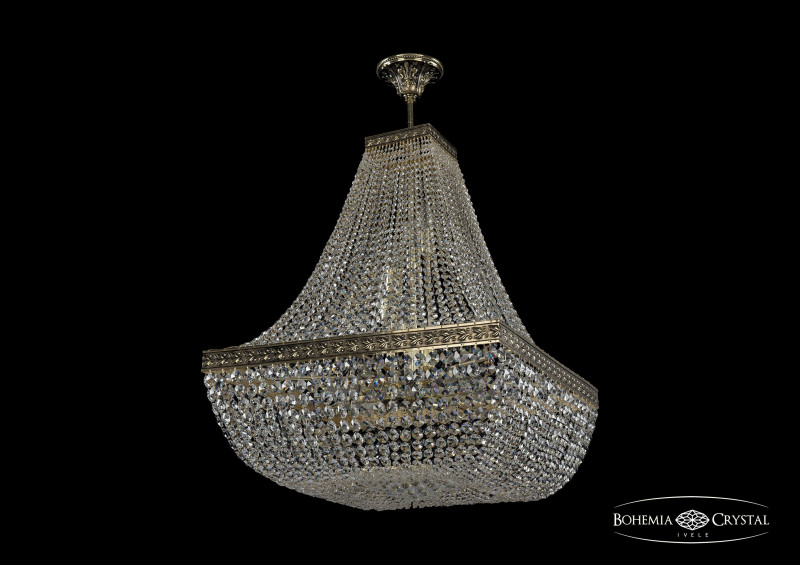 Люстра на штанге Bohemia Ivele Crystal 19282/H2/60IV GB люстра на штанге bohemia ivele crystal 19282 h2 45iv g