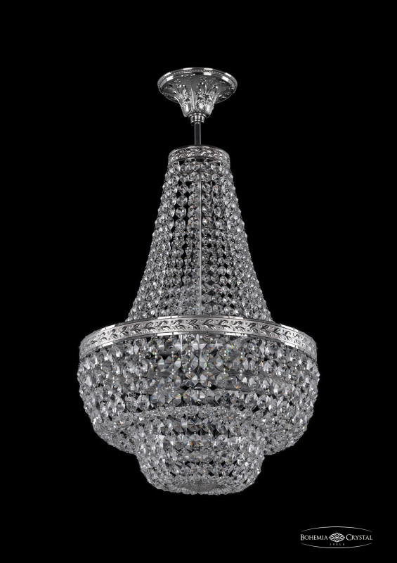 Люстра на штанге Bohemia Ivele Crystal 19101/H2/35IV Ni потолочная люстра bohemia ivele 19101 h2 80iv g
