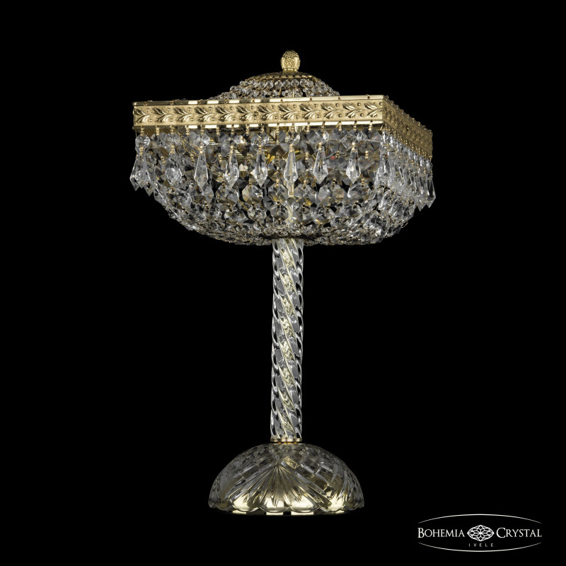 Настольная лампа Bohemia Ivele Crystal 19012L4/25IV G декоративная настольная лампа bohemia ivele 1413l 6 141 39 g
