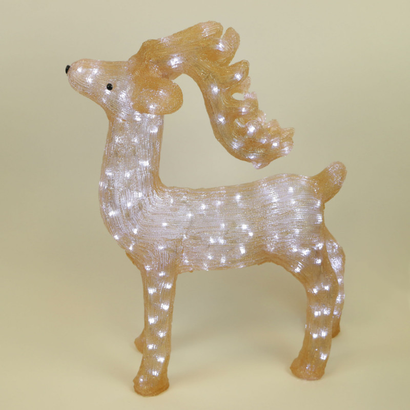 Светодиодная фигура Laitcom 9490911 композиция новогодняя фигура олень и сани с лавочкой