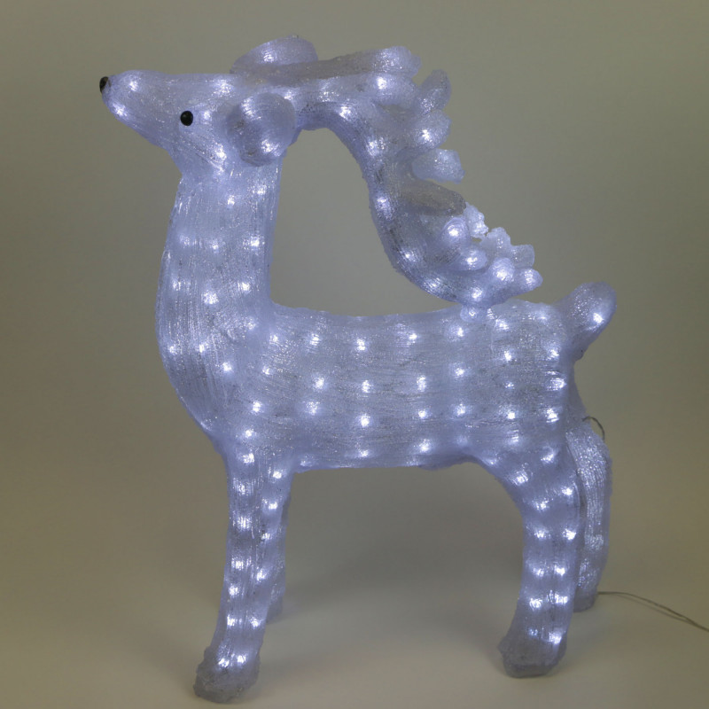 светодиодная фигура олень на коньках 14x22 5x4 см свечение тёплое белое Светодиодная фигура Laitcom 9491998