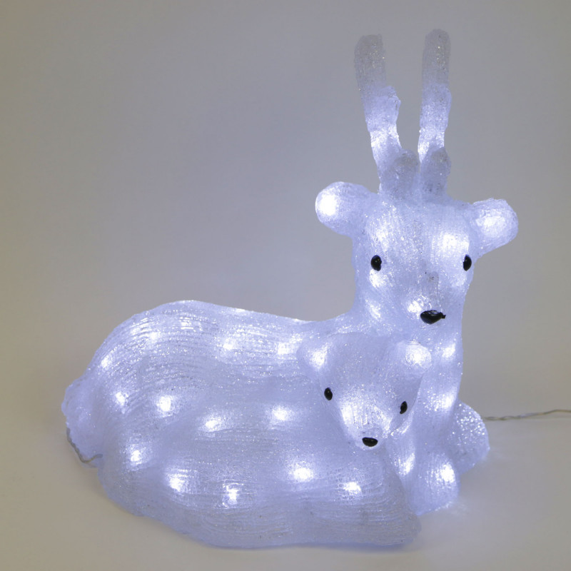 светодиодная фигура олень на коньках 14x22 5x4 см свечение тёплое белое Светодиодная фигура Laitcom 9492175