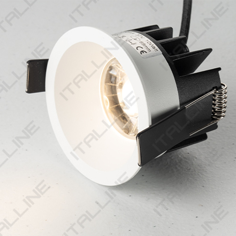 встраиваемый светильник italline dl 3074 white black Влагозащищенный светильник ITALLINE DL 3241 white