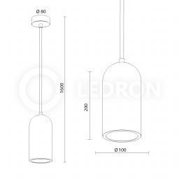 Подвесной светильник LeDron 2525B