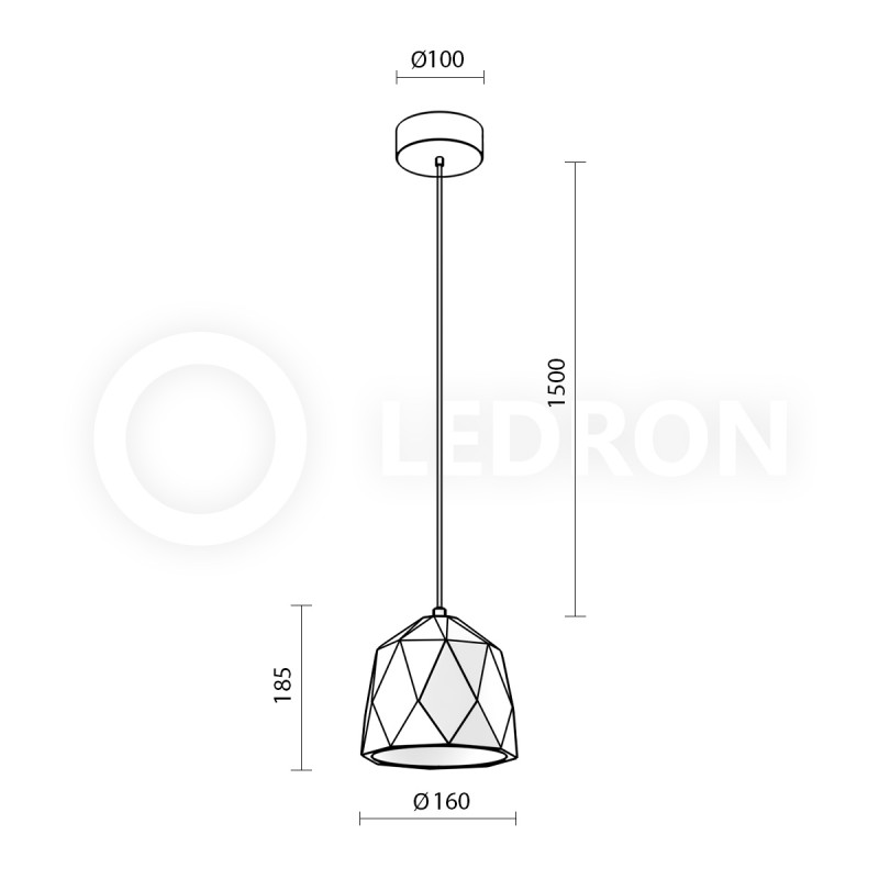 Подвесной светильник LeDron 2518C