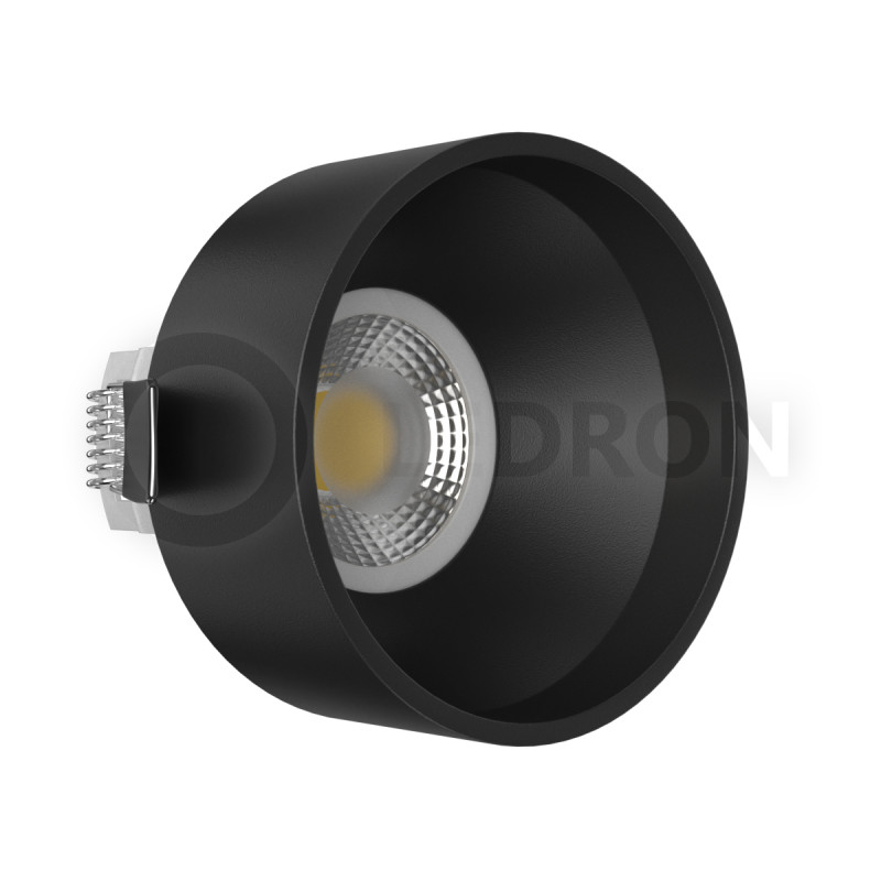 Встраиваемый светильник LeDron KEA GU10 Black светильник fametto dlc s604 gu10 black sotto