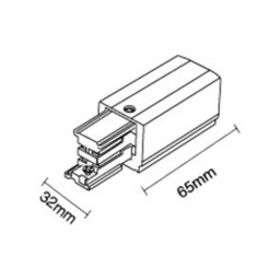 Подвод питания ITALLINE WSO 24BR white