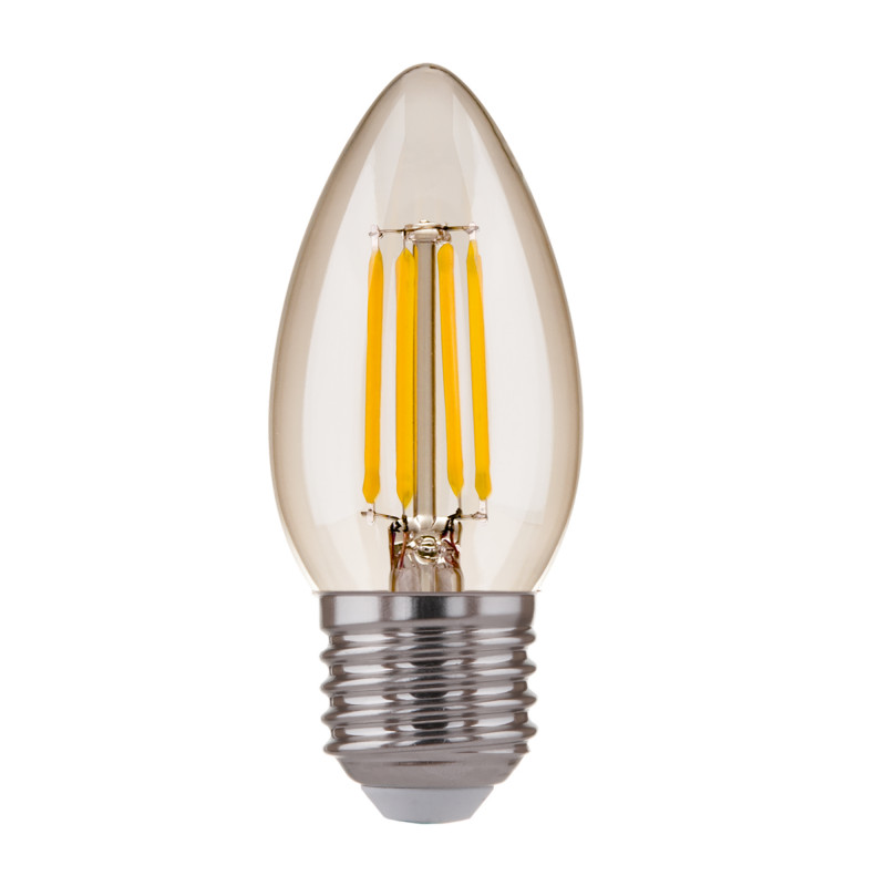 Светодиодная лампа Elektrostandard Свеча CD F 7W 3300K E27 (C35 прозрачный) свеча из вощины 4 5х4 5х12 5 см фуксия металлик