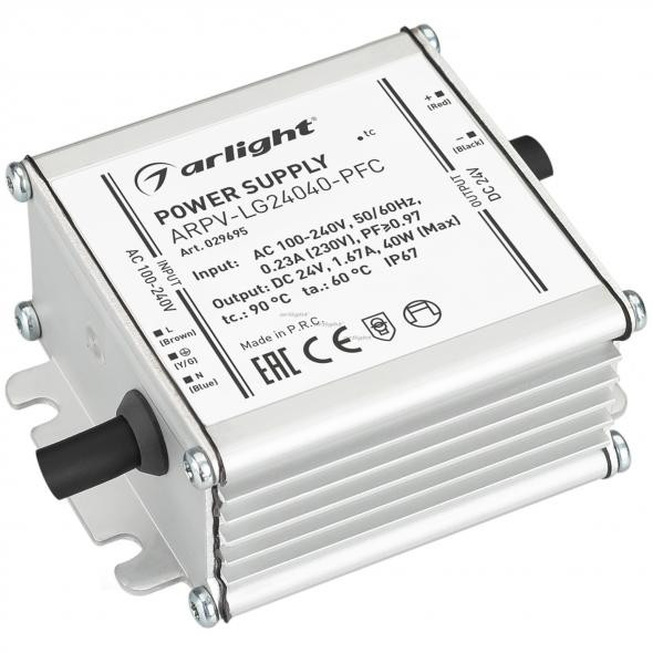 Блок питания для светодиодной ленты Arlight 029695 блок питания arpv 24080 b 24v 3 3a 80w arlight ip67 металл 3 года