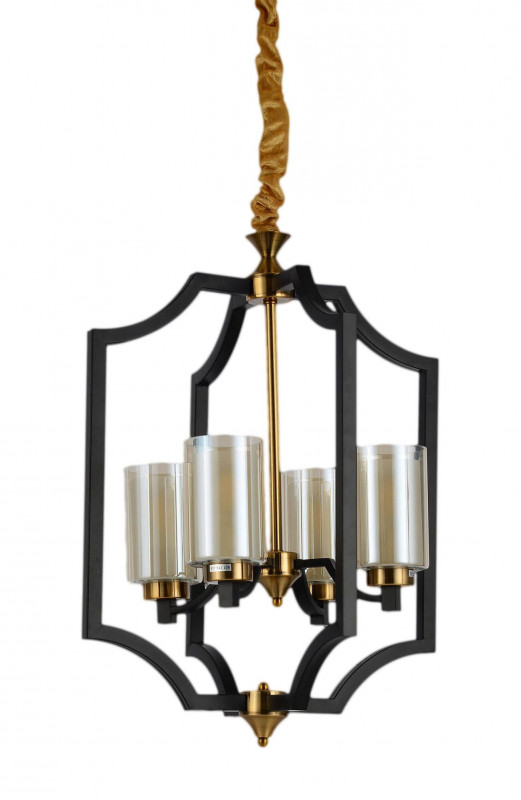 Подвесная люстра Lumina Deco LDP 1224-4 BK+MD подвесная люстра lumina deco glamour ldp 66247 6 wt chr