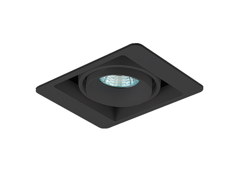 Встраиваемый светильник Donolux DL18615/01WW-SQ Shiny black/Black плейсмат shiny серебряный