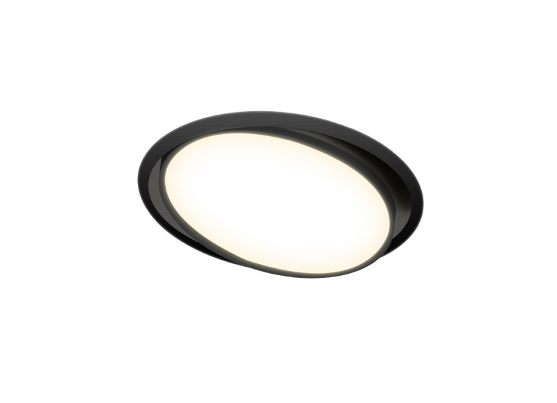Встраиваемый светильник Donolux DL18813/9W Black R встраиваемый светильник donolux dl035c black