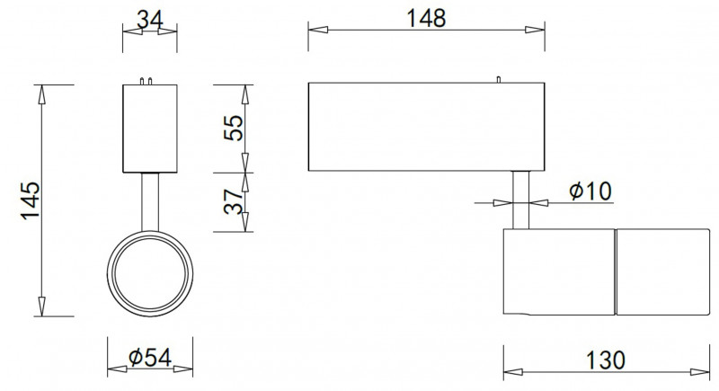 Светильник на шине Donolux DL18789/01M Brass