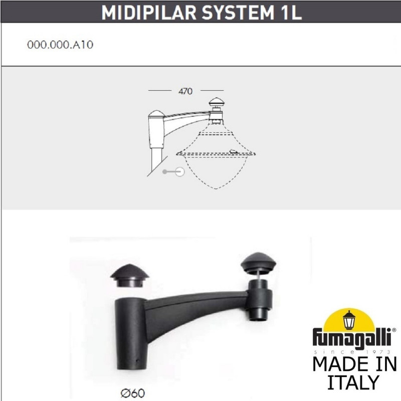 Садово-парковый светильник Fumagalli V50.372.A10.LXD6L