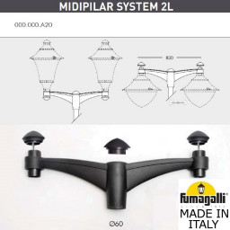 Садово-парковый светильник Fumagalli V50.372.A20.LXD6L