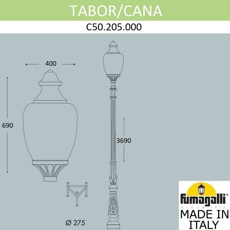 Садово-парковый светильник Fumagalli C50.205.000.AYE27