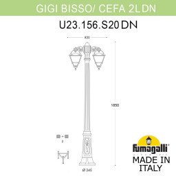 Садово-парковый светильник Fumagalli U23.156.S20.AXF1RDN