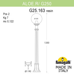 Садово-парковый светильник Fumagalli G25.163.000.AYF1R