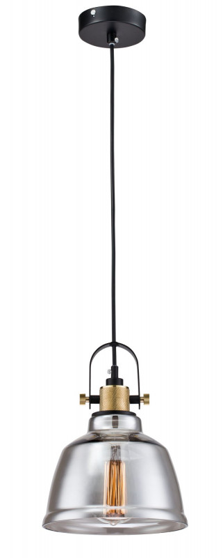 настенный светильник maytoni pendant irving t163 01 c дымчатый черный Подвесной светильник Maytoni T163-11-C