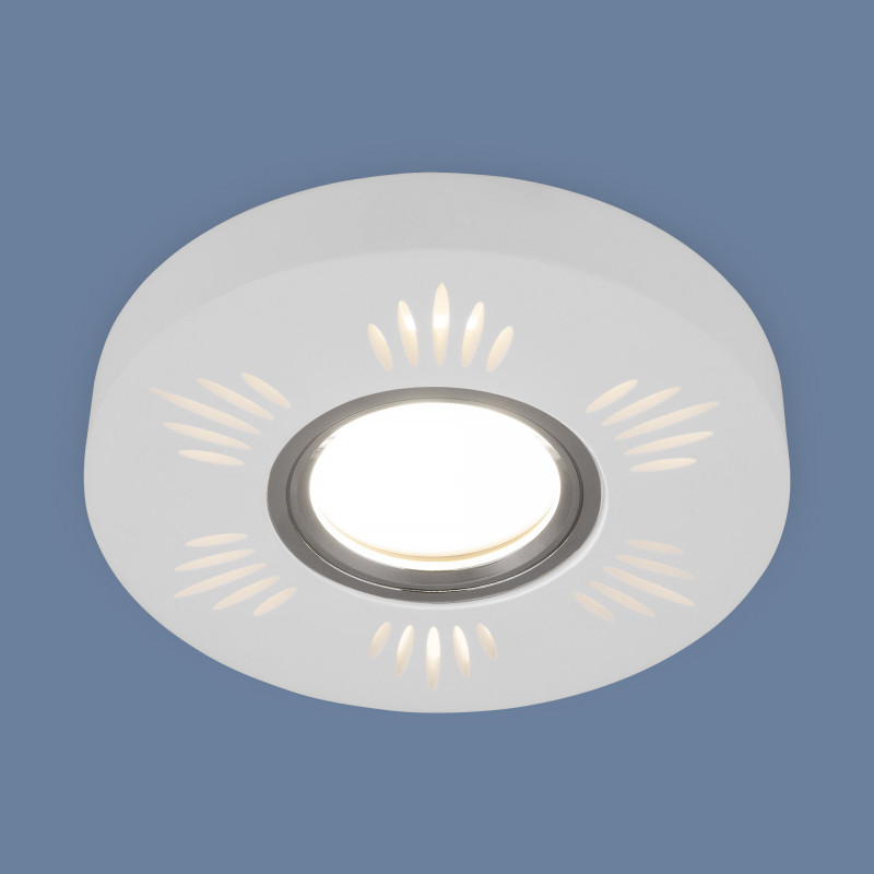 Встраиваемый светильник Elektrostandard 2242 MR16 WH белый светильник встраиваемый с белой led подсветкой feron cd905 потолочный mr16 g5 3 белый