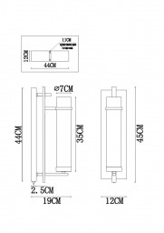 Бра ARTE Lamp A1688AP-1BK