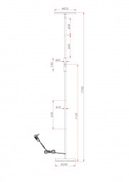 Торшер ARTE Lamp A1822PN-1BK