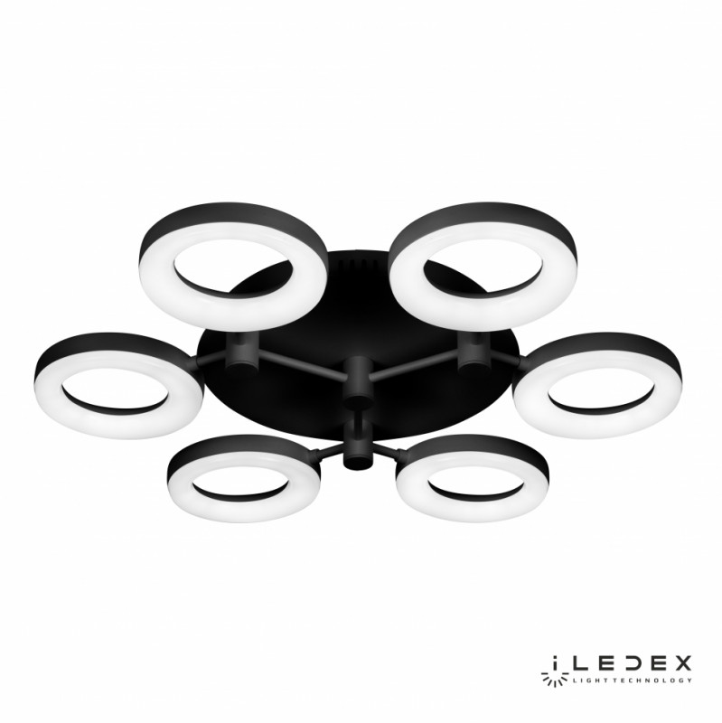 Накладной светильник iLedex FS-014-X6-(B) 72W BK накладной светильник iledex b8015 72w 550 550 wh