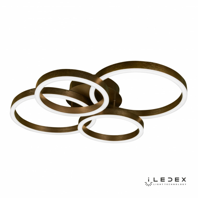 Накладная люстра iLedex 6815-300/400-X-T Coffee потолочная светодиодная люстра iledex ring new 6815 300 400 x t coffee