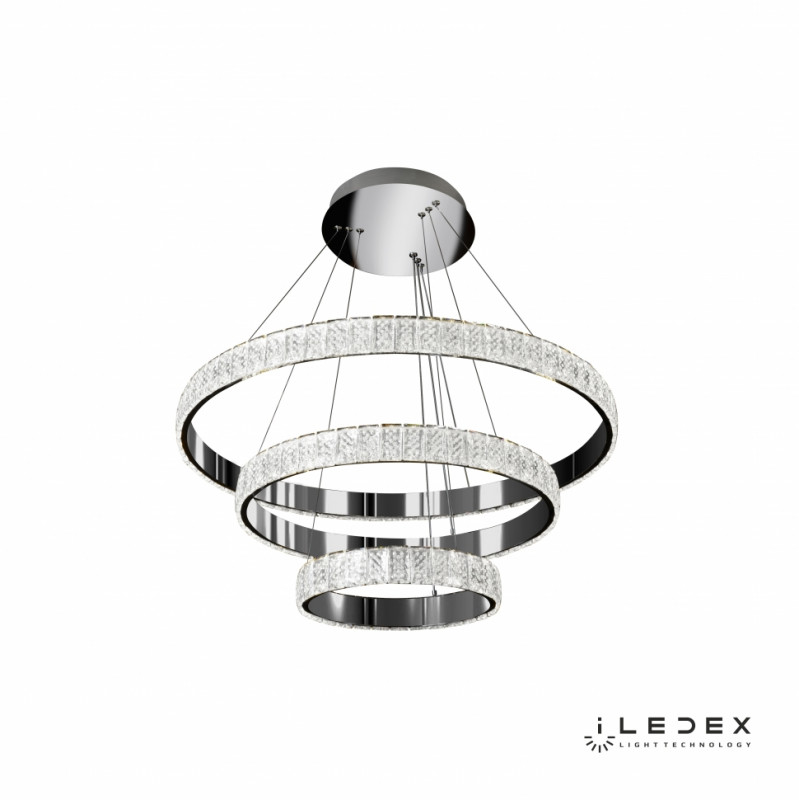 Каскадная люстра iLedex MD7212-90A CR подвесной светильник iledex crystal ice md7212 15d cr