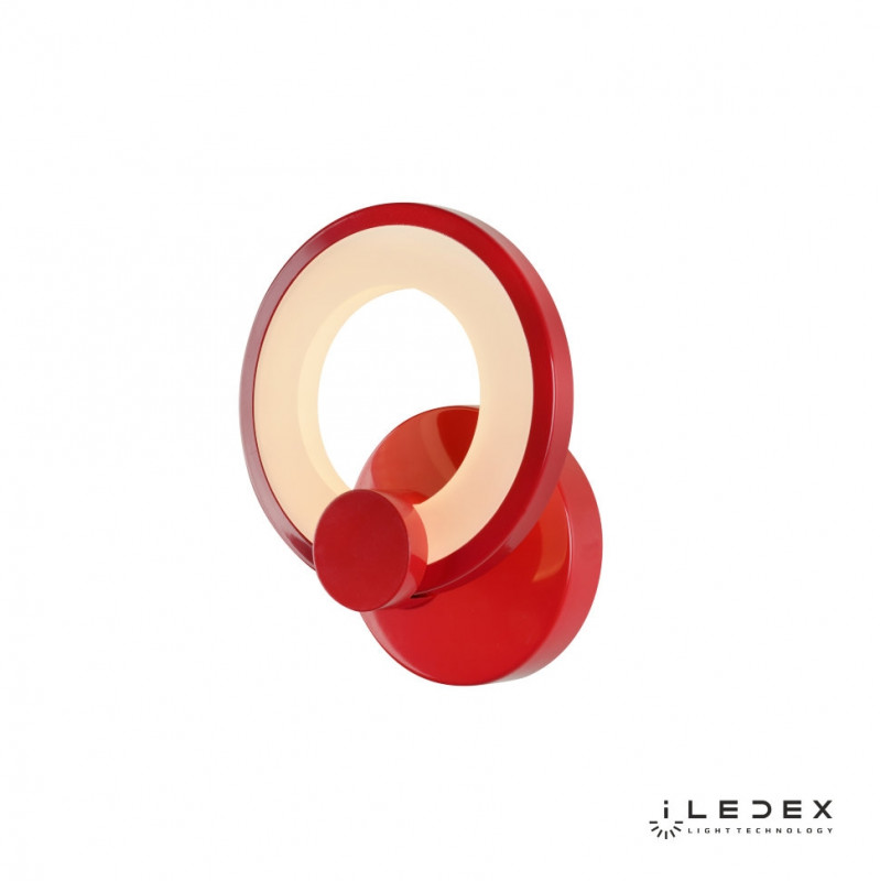 Детское бра iLedex A001/1 Red потолочная светодиодная люстра iledex ring a001 10 bk