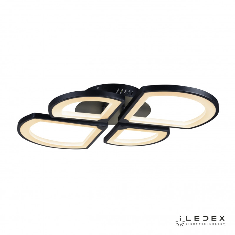 Накладная люстра iLedex X024-4 BK люстра iledex потолочная светодиодная clover 6885 4 bk
