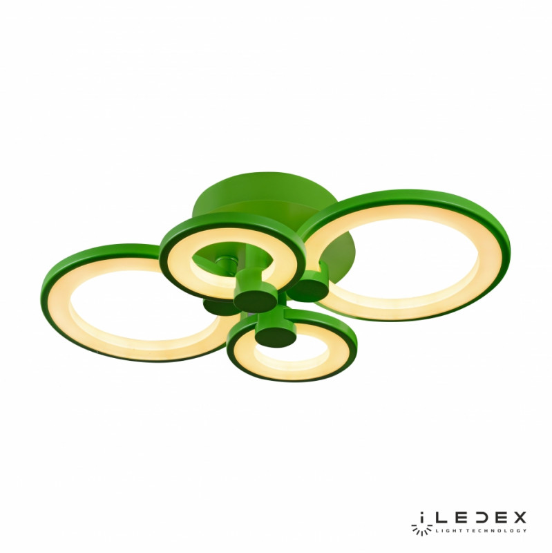Накладная люстра iLedex A001/4 Green потолочная светодиодная люстра iledex ring a001 4 yellow