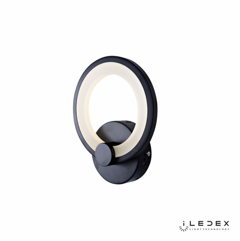 Бра iLedex A001/1 BK потолочная светодиодная люстра iledex ring a001 10 bk