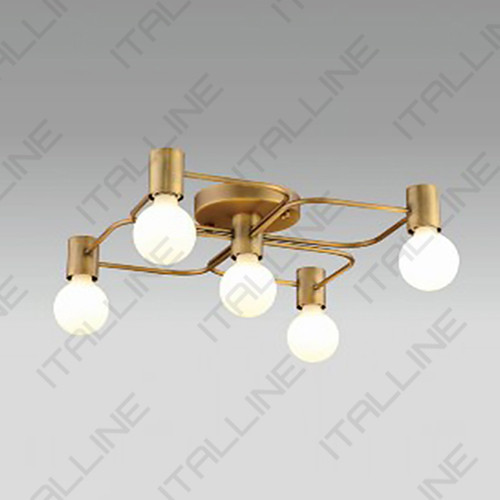 Накладная люстра ITALLINE Vega PL 6088/5 bronze touch bronze стол обеденный