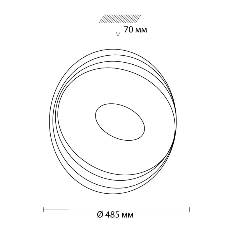 Накладной светильник Sonex 3001/EL