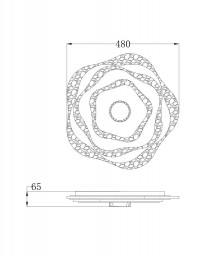 Накладной светильник ARTE Lamp A1435PL-1WH