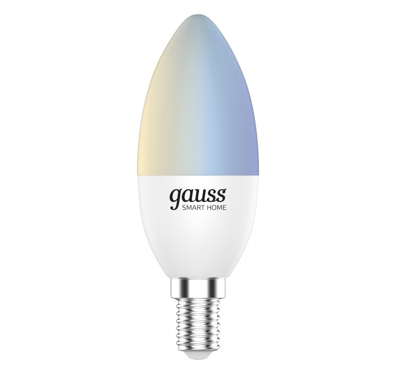 Светодиодная лампа Gauss 1110112 лампа светодиодная gauss 1110112 smart home dim cct e14 c37 5 вт 450 470 лм