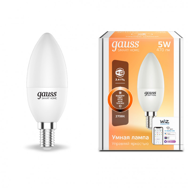 Светодиодная лампа Gauss 1100112 лампочка gauss smart home 1100112