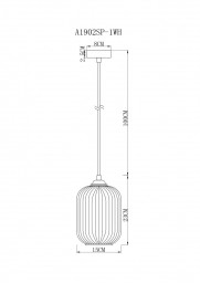 Подвесной светильник ARTE Lamp A1902SP-1WH