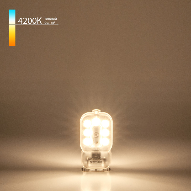 Светодиодная лампа Elektrostandard G9 LED 3W 220V 4200K (BLG907) лампа светодиодная филаментная elektrostandard e14 7w 4200k прозрачная 4690389041433