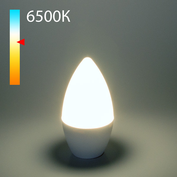 Светодиодная лампа Elektrostandard Свеча СD LED 8W 6500K E14 (BLE1404) светильник светодиодный пылевлагозащищённый feron al3005 1 в пластиковом корпусе 8w 6500k 220v ip65 белый 41317