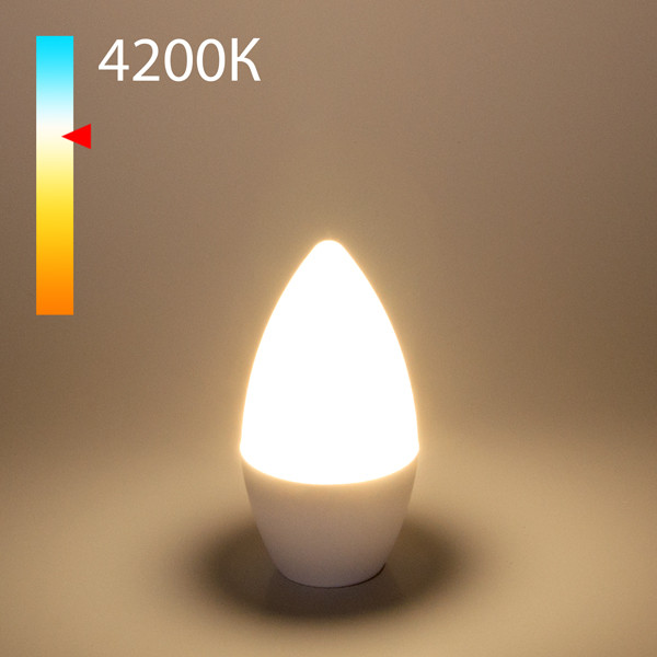 Светодиодная лампа Elektrostandard Свеча СD LED 8W 4200K E14 (BLE1403) светодиодная лампа elektrostandard свеча на ветру 7w 4200k e14 cw35 белый матовый ble1415