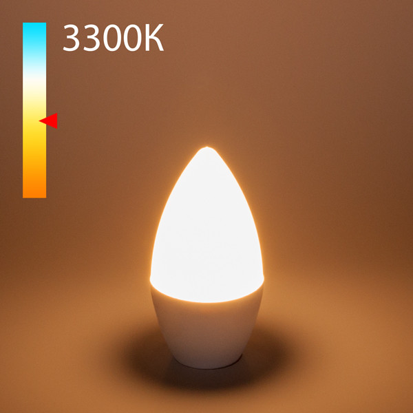Светодиодная лампа Elektrostandard Свеча СD LED 8W 3300K E14 (BLE1402) свеча из вощина 4 5х4 5х12 5 см бронза металлик